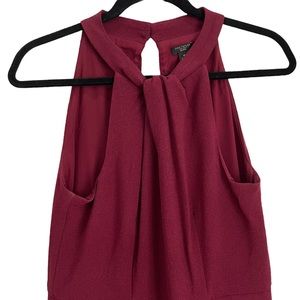 Maroon romper - Ann Taylor - Worn once, size 4 Petite